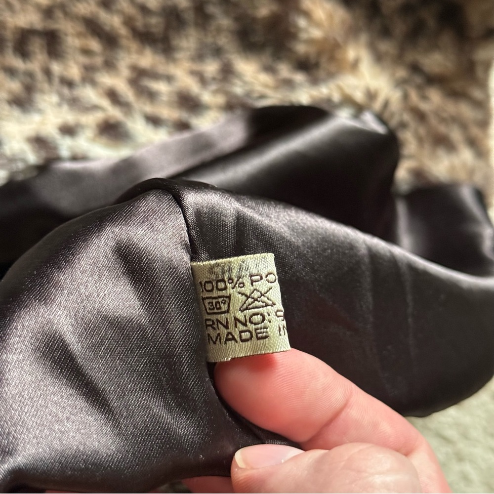 Vintage leopard print cape swing jacket Large faux fur 4 button snap closure - Picture 3 of 7